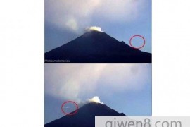 墨西哥火山喷发后 惊现UFO飞掠而过！