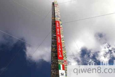 世界最高的塑料砖结构塔由玩具制造商乐高制作