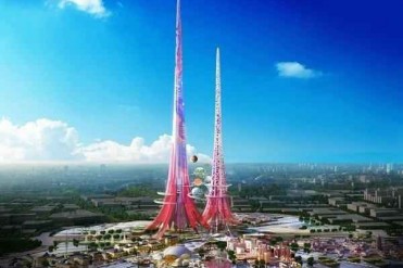 世界上最高的凤凰双子塔Phoenix Towers 高达1000...