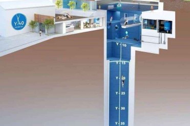 12层楼深的游泳池打破世界纪录 宛如无底洞潜下去...