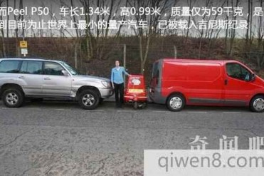 世界上最小的汽车:Peel P50,完美解决停车问题