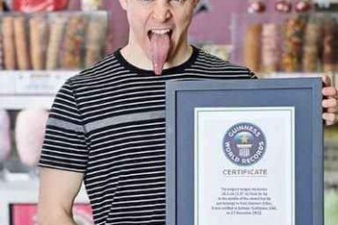 2015吉尼斯世界纪录大全 最长的舌头