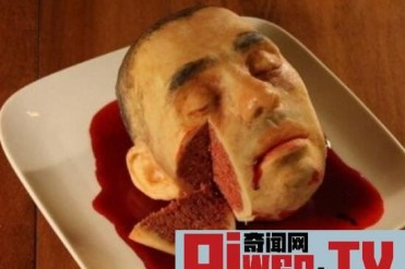 世界上最恐怖的蛋糕 超逼真血淋淋人头蛋糕 你敢吃吗