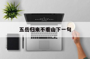 五岳归来不看山下一句