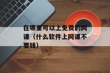 在哪里可以上免费的网课(什么软件上网课不要钱)