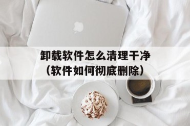 卸载软件怎么清理干净(软件如何彻底删除)