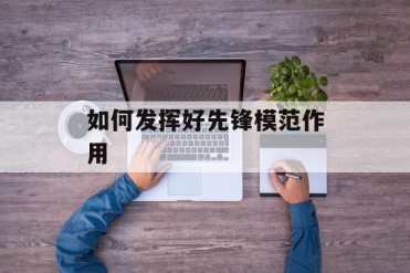 如何发挥好先锋模范作用