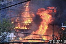胶州路火灾后的灵异照片 大楼爬满鬼魂 旧上海的火葬场