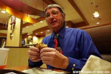 世界上吃汉堡最多的人 46年累计吃了3万多个(来自...
