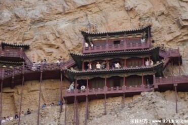 世界最奇险的建筑物 位于山西的悬空寺(成悬空状)