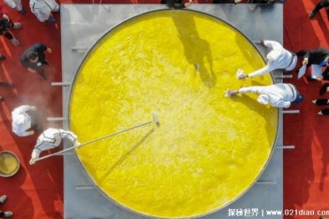 世界上最大鱼糕 出自湖北省面积14.4平方米(直径...