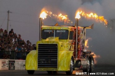 世界上速度最快的卡车 超级喷气式大卡车(时速644...