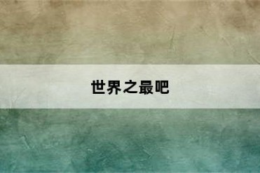 世界之最吧
